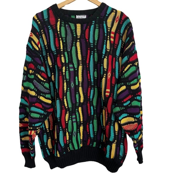 KALAROO AUSTRALIA COOGI Style Crewneck Sweater SZ XLarge Hip Hop Vtg 80’s 90’s - Picture 1 of 7